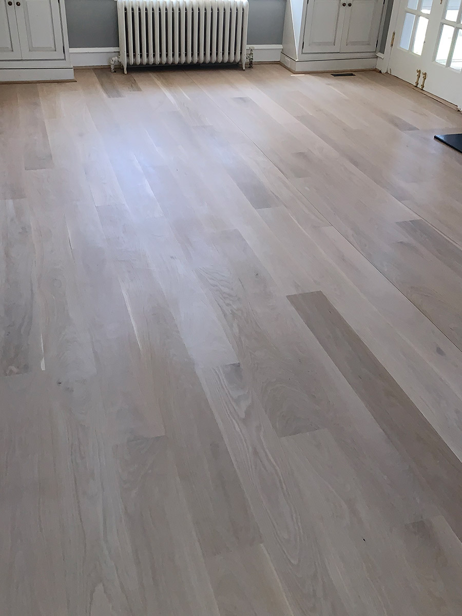 newly finished wooden floor